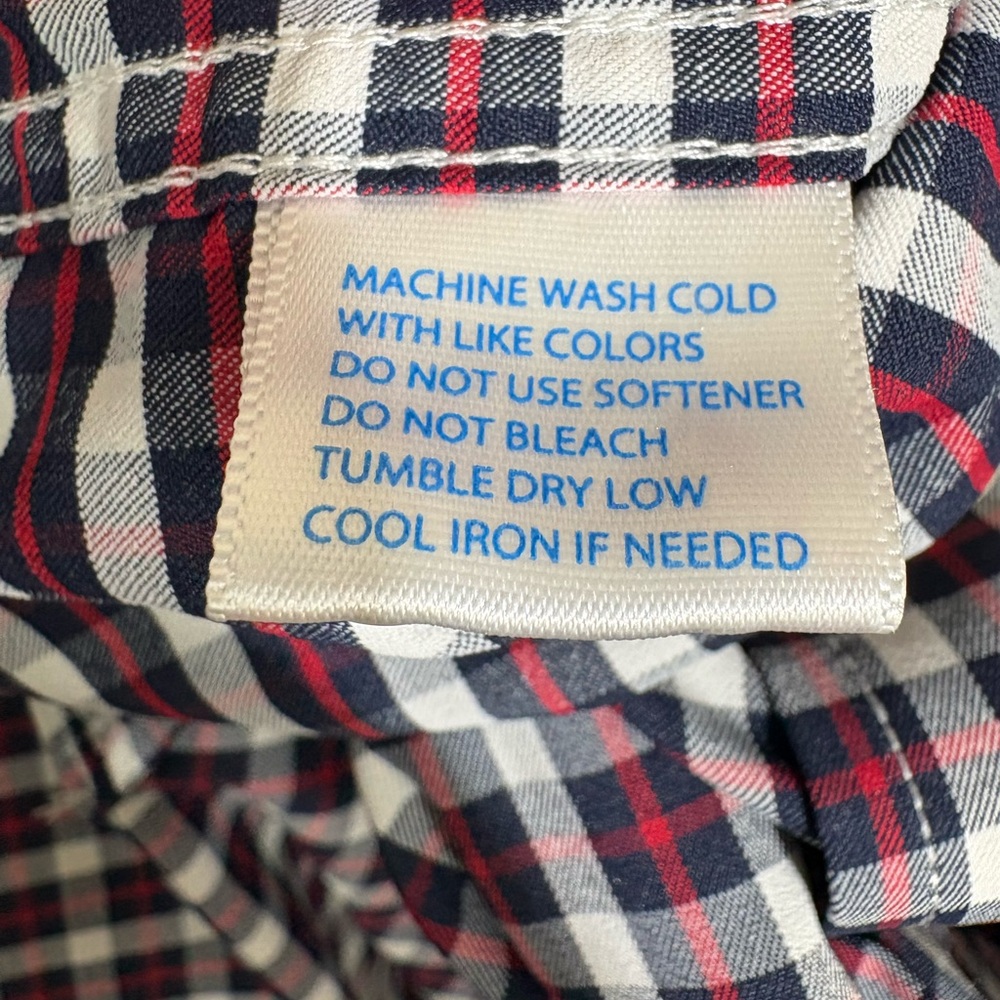 Southern Tide Intercoastal Button Down - Navy, White, & Red Check Men’s Medium - Picture 5 of 8